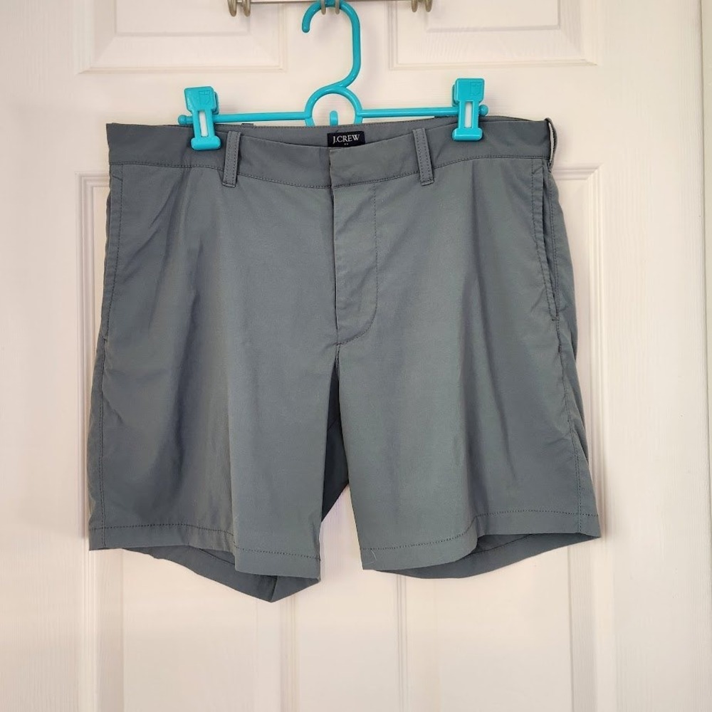 J.Crew Flex Reade Men Slate Gray Technical Stretch Performance Short Size 34 269